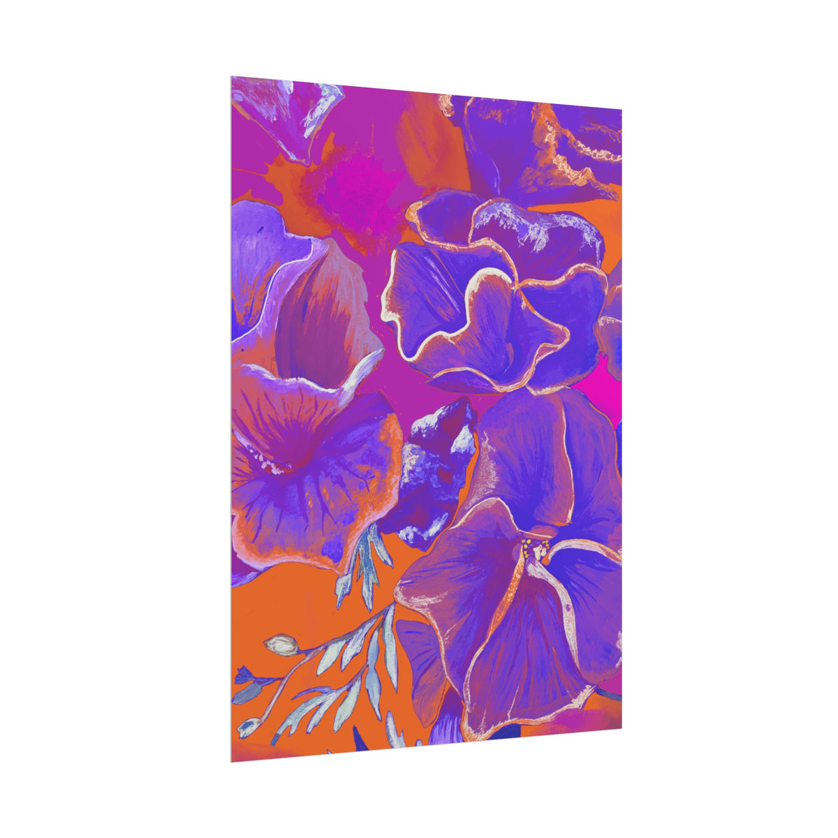 SUNSET FLOWERS PRINT