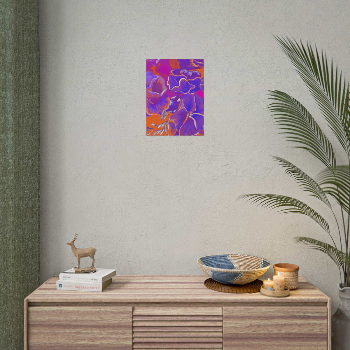 SUNSET FLOWERS PRINT