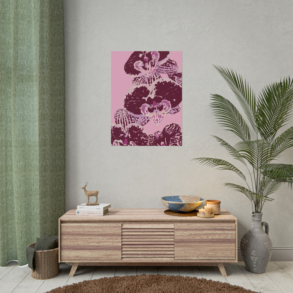PURPLE ORCHIDS PRINT