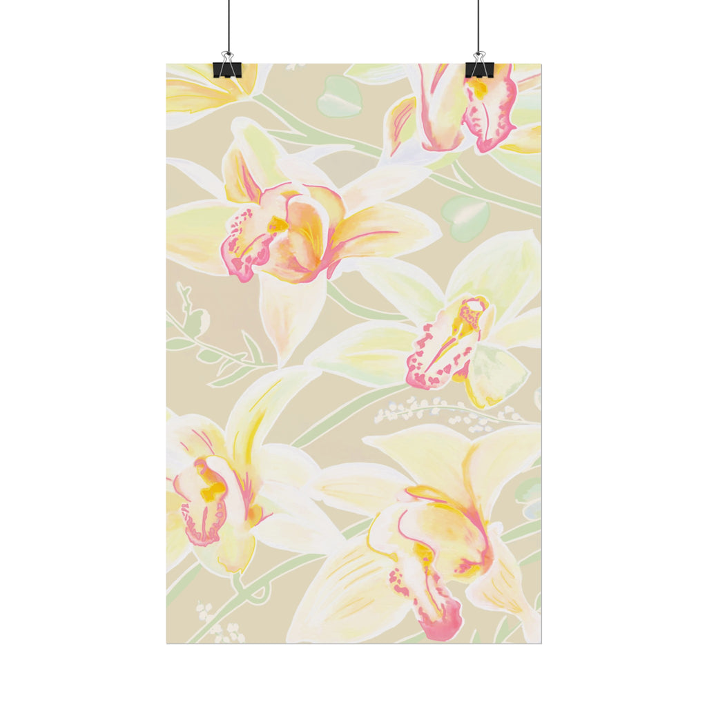 BABY YELLOW ORCHIDS PRINT