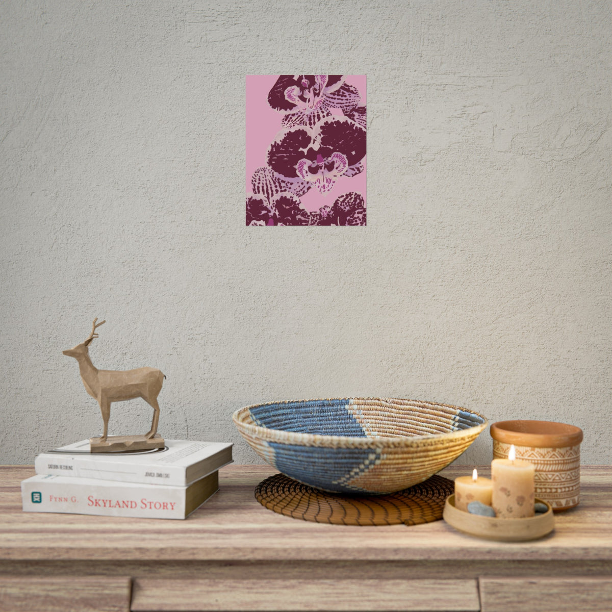 PURPLE ORCHIDS PRINT