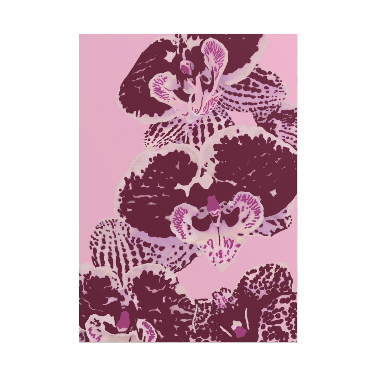 PURPLE ORCHIDS PRINT