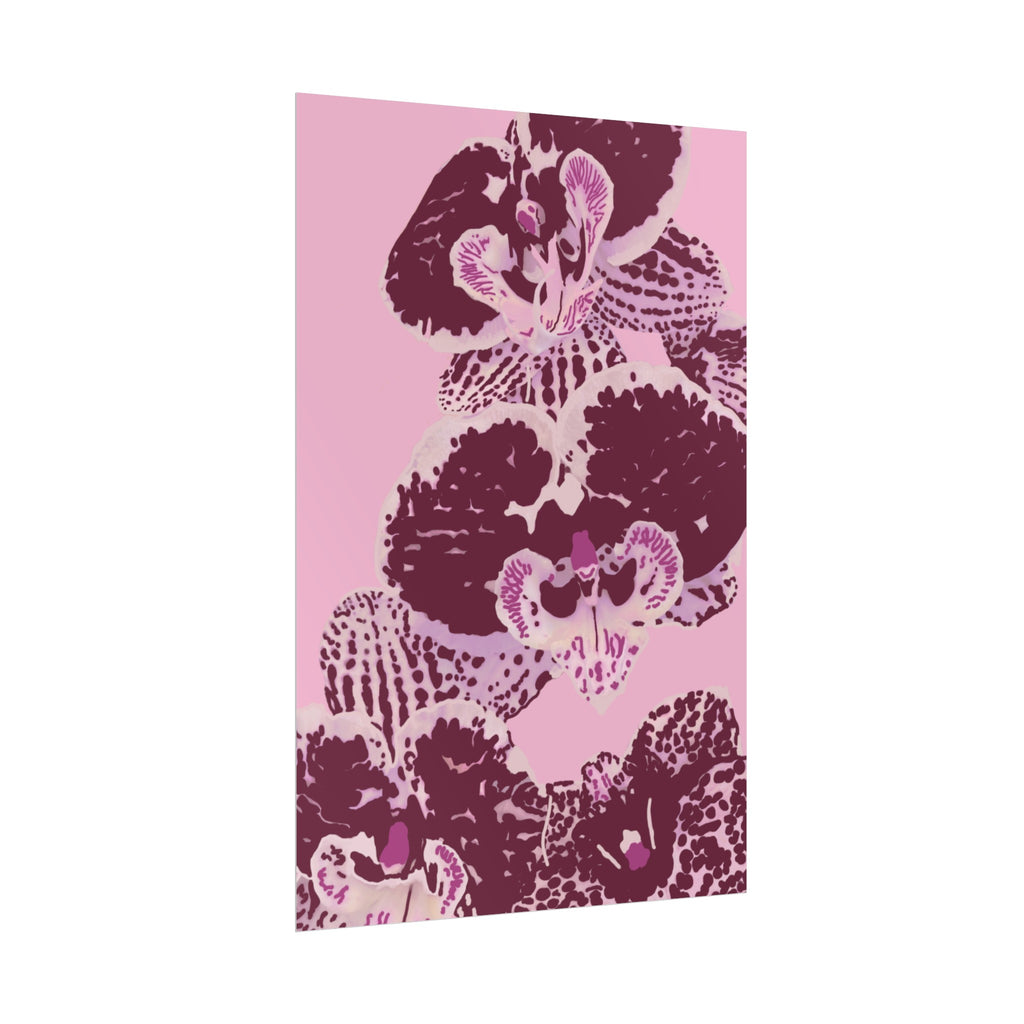PURPLE ORCHIDS PRINT