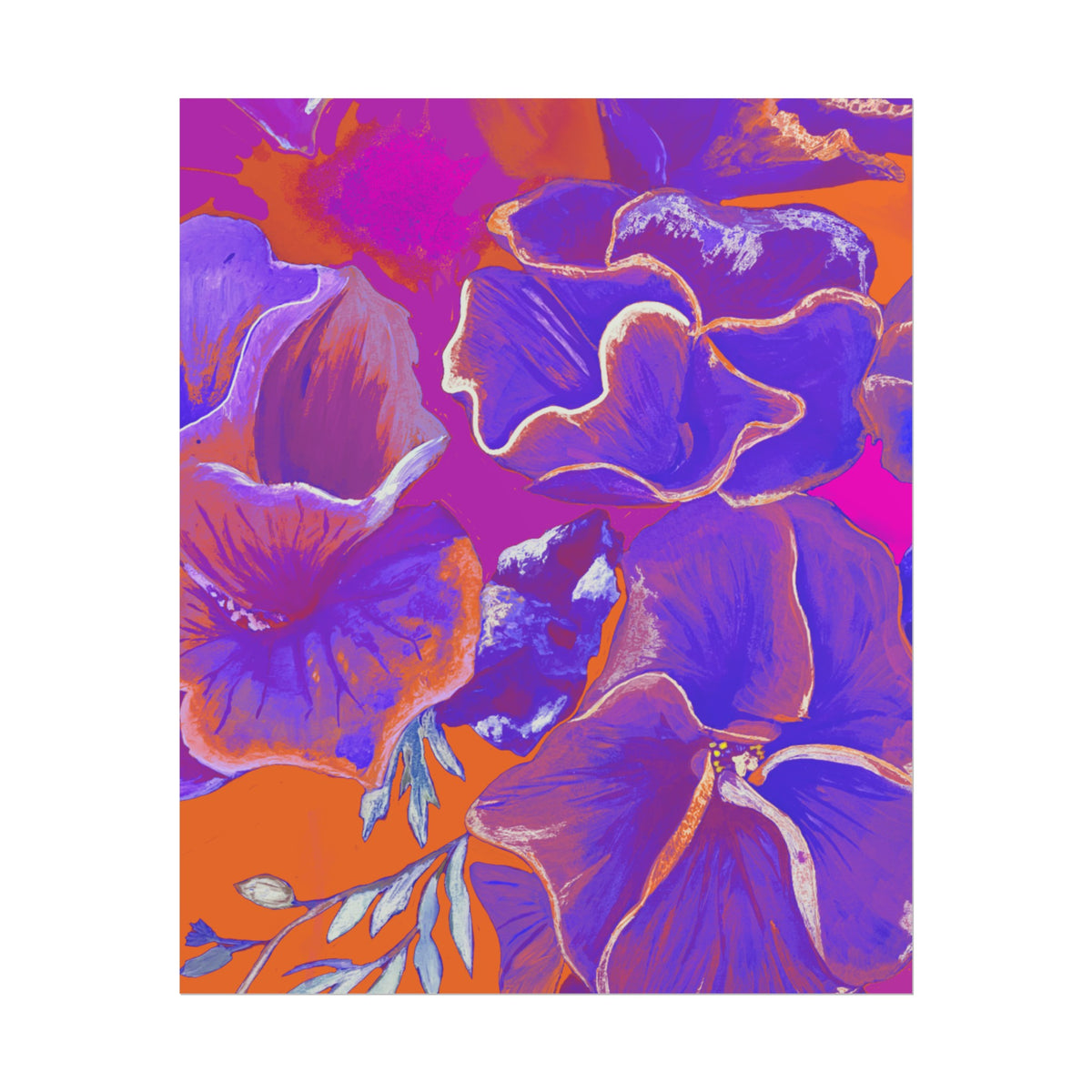 SUNSET FLOWERS PRINT
