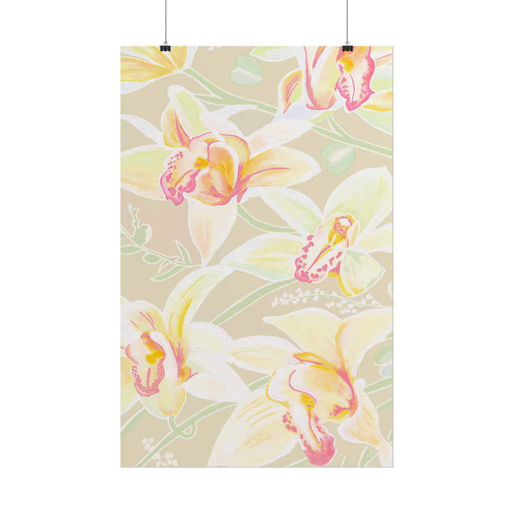 BABY YELLOW ORCHIDS PRINT