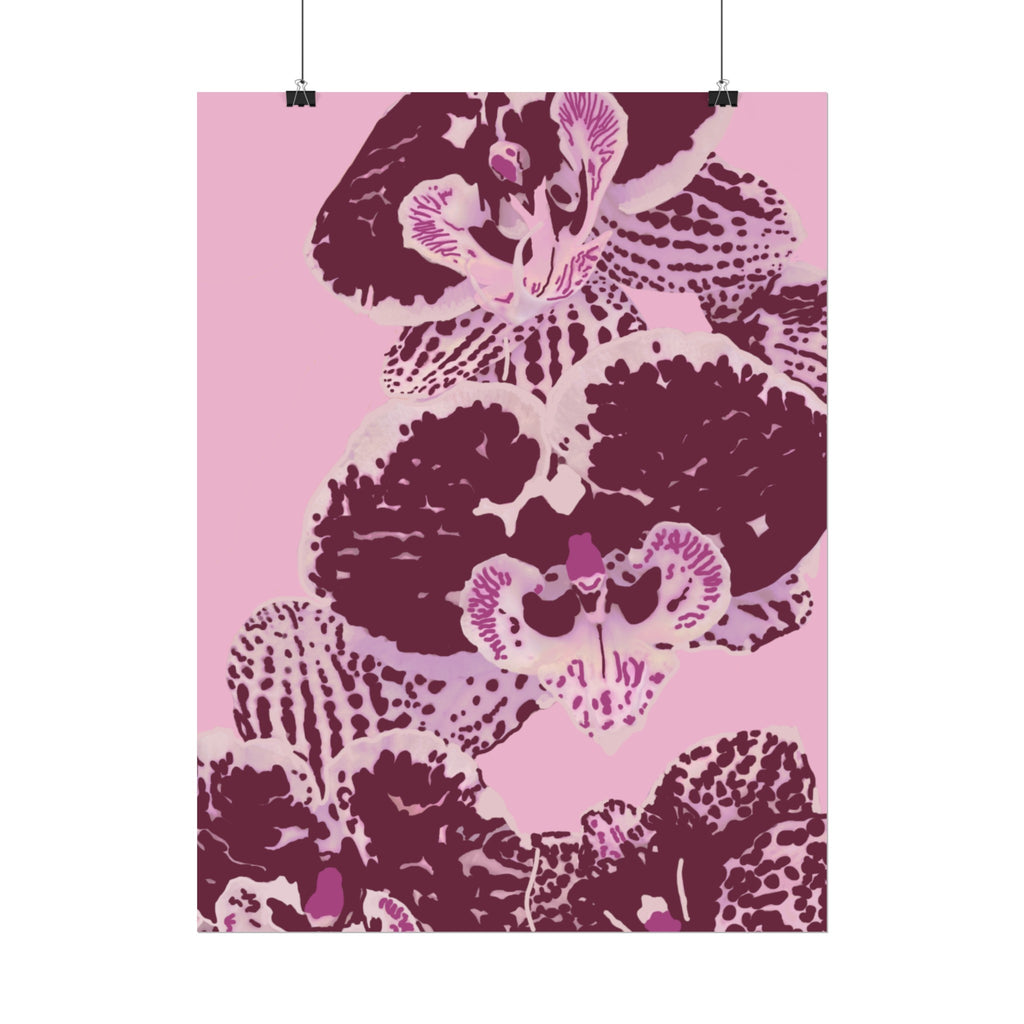 PURPLE ORCHIDS PRINT