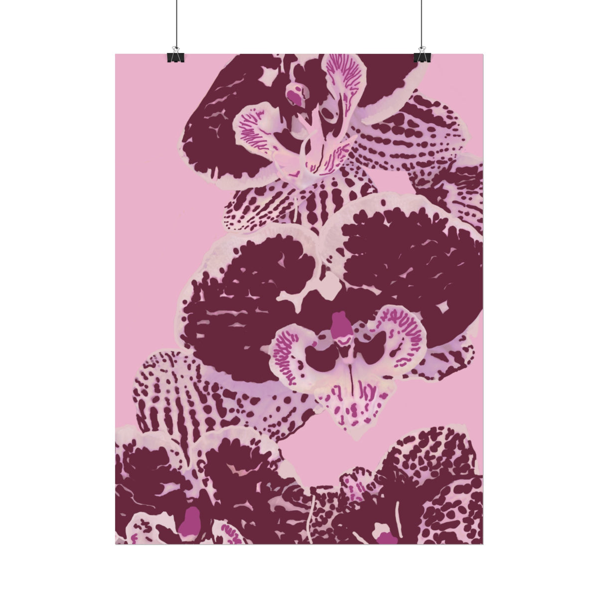PURPLE ORCHIDS PRINT