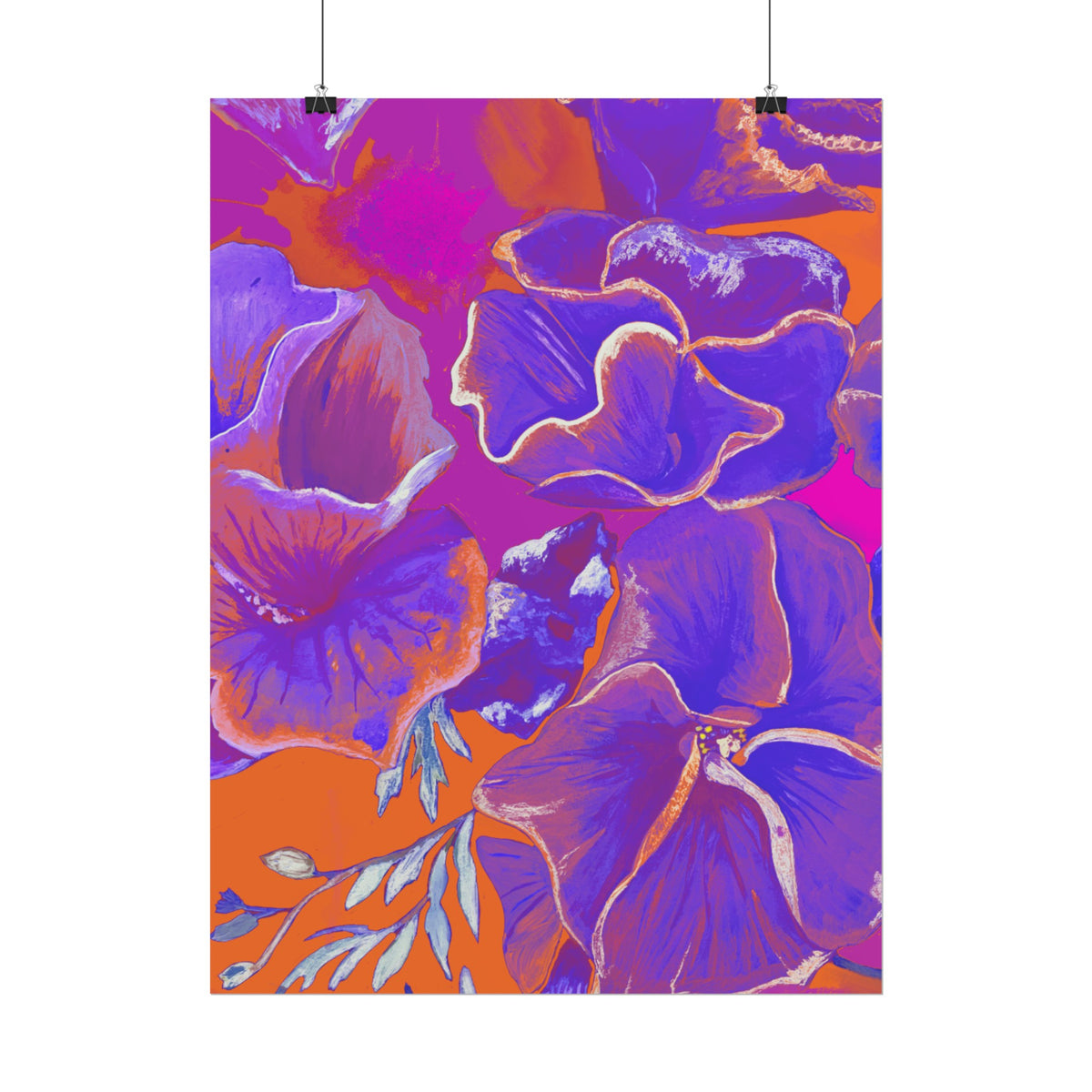 SUNSET FLOWERS PRINT