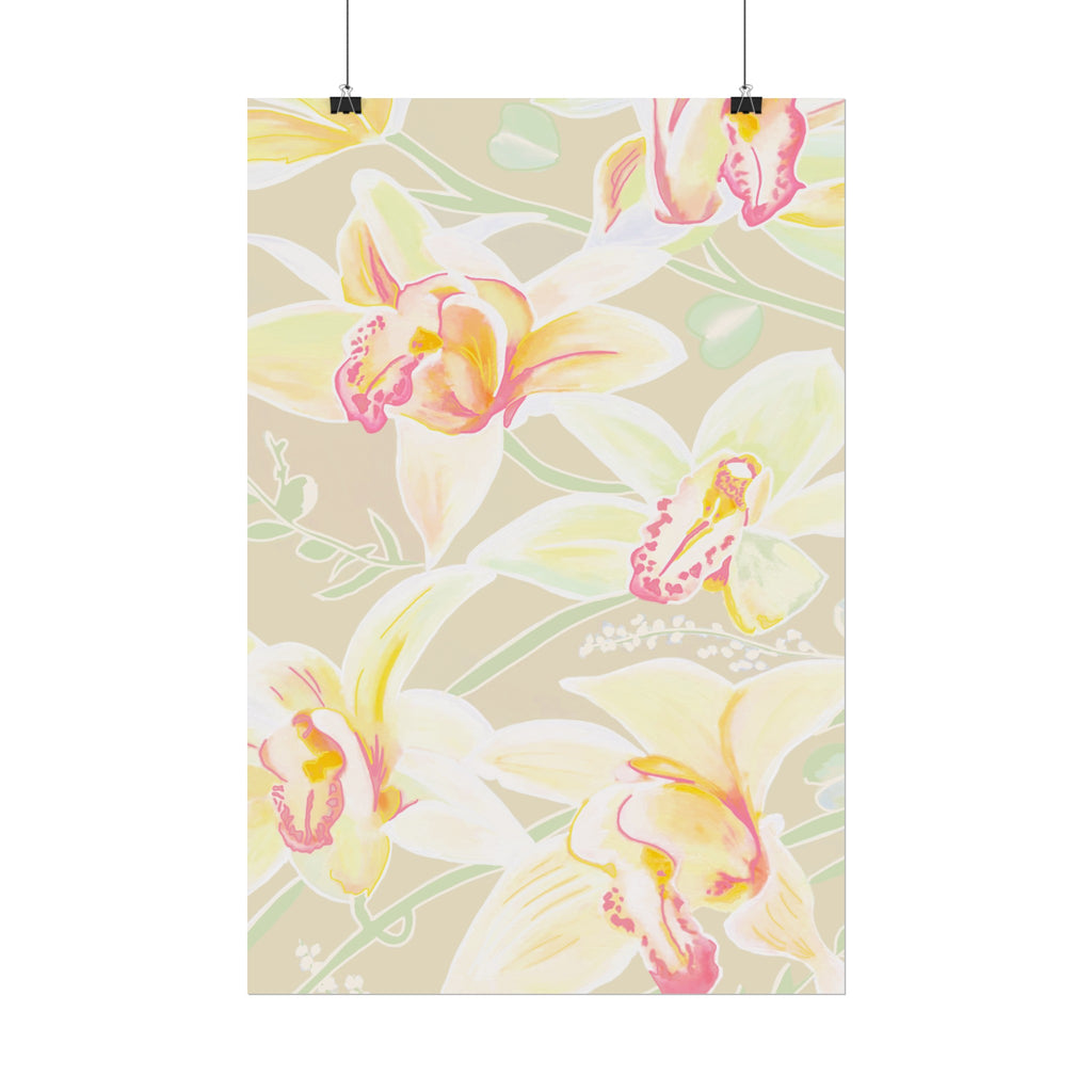 BABY YELLOW ORCHIDS PRINT