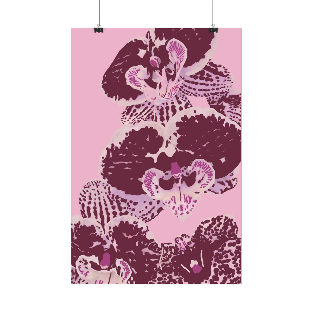 PURPLE ORCHIDS PRINT