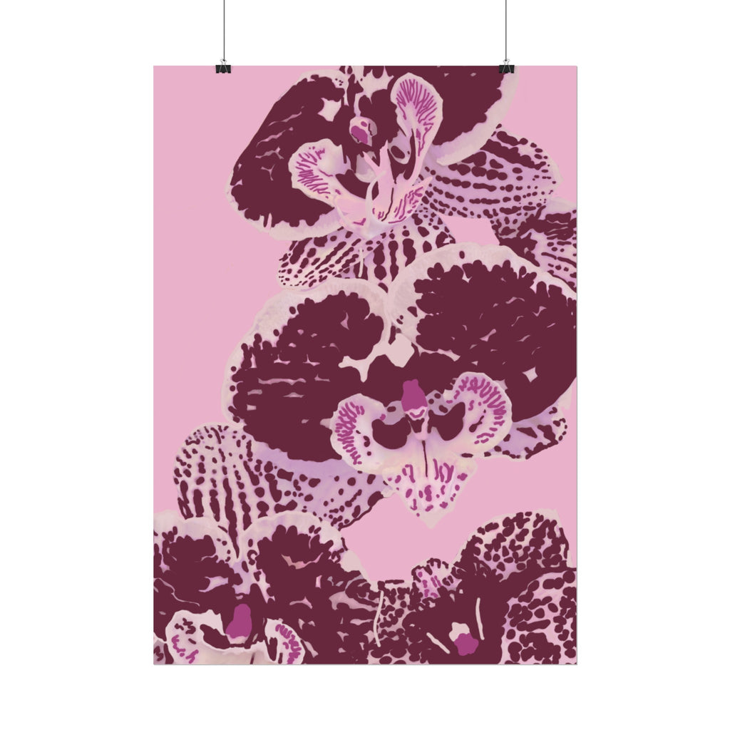 PURPLE ORCHIDS PRINT
