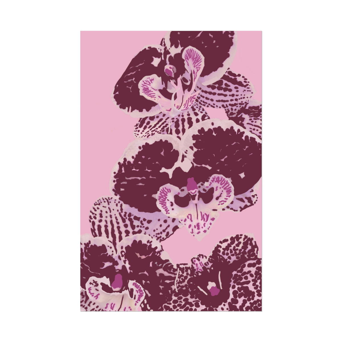 PURPLE ORCHIDS PRINT