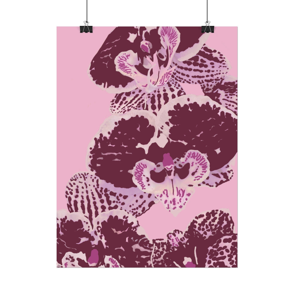 PURPLE ORCHIDS PRINT