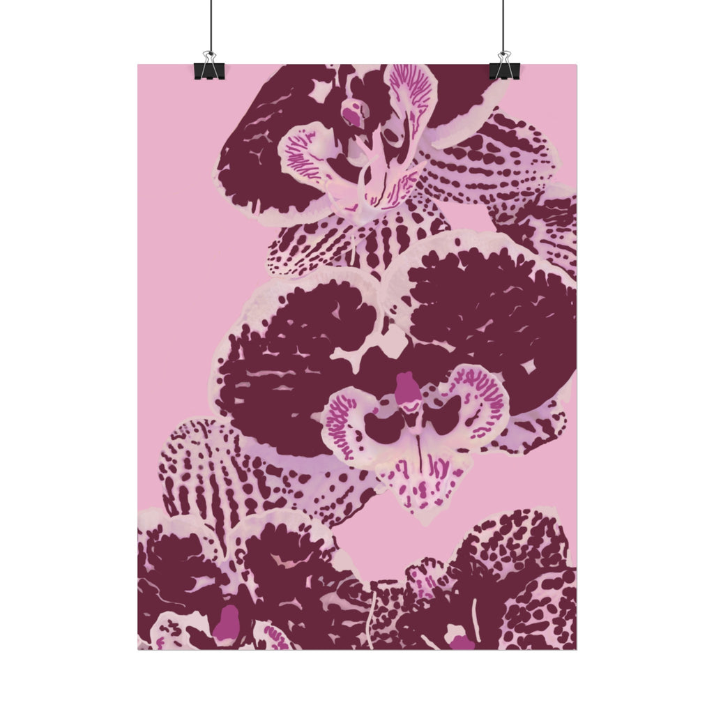 PURPLE ORCHIDS PRINT