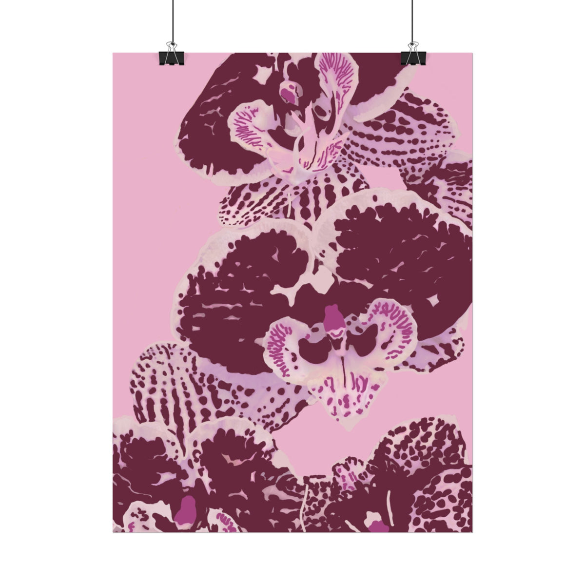 PURPLE ORCHIDS PRINT