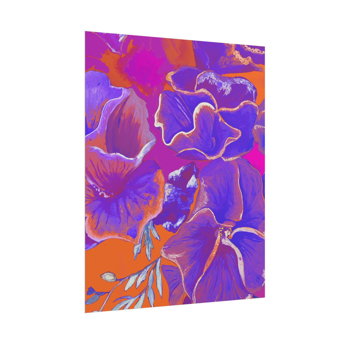 SUNSET FLOWERS PRINT