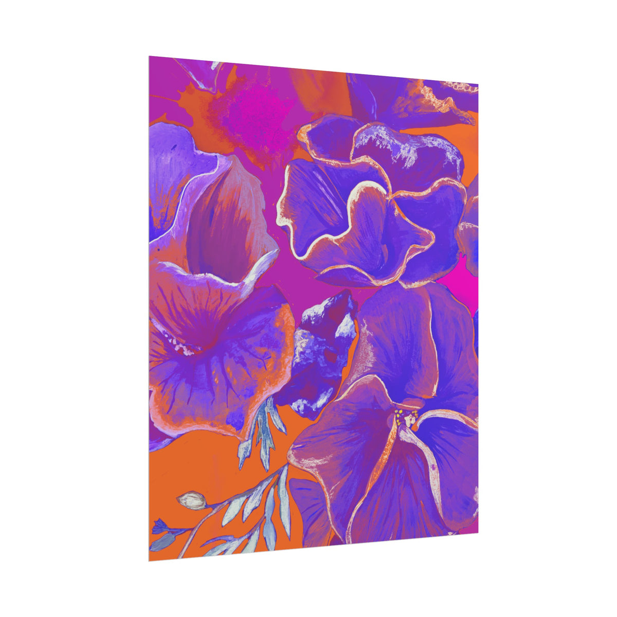 SUNSET FLOWERS PRINT