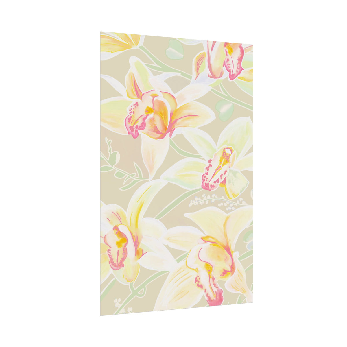BABY YELLOW ORCHIDS PRINT