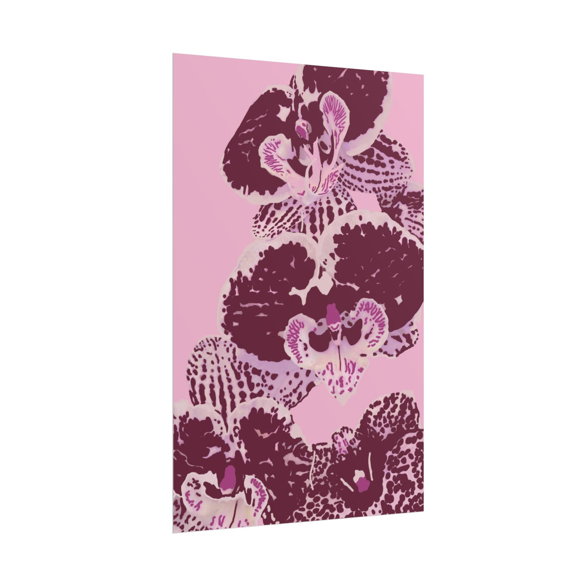 PURPLE ORCHIDS PRINT