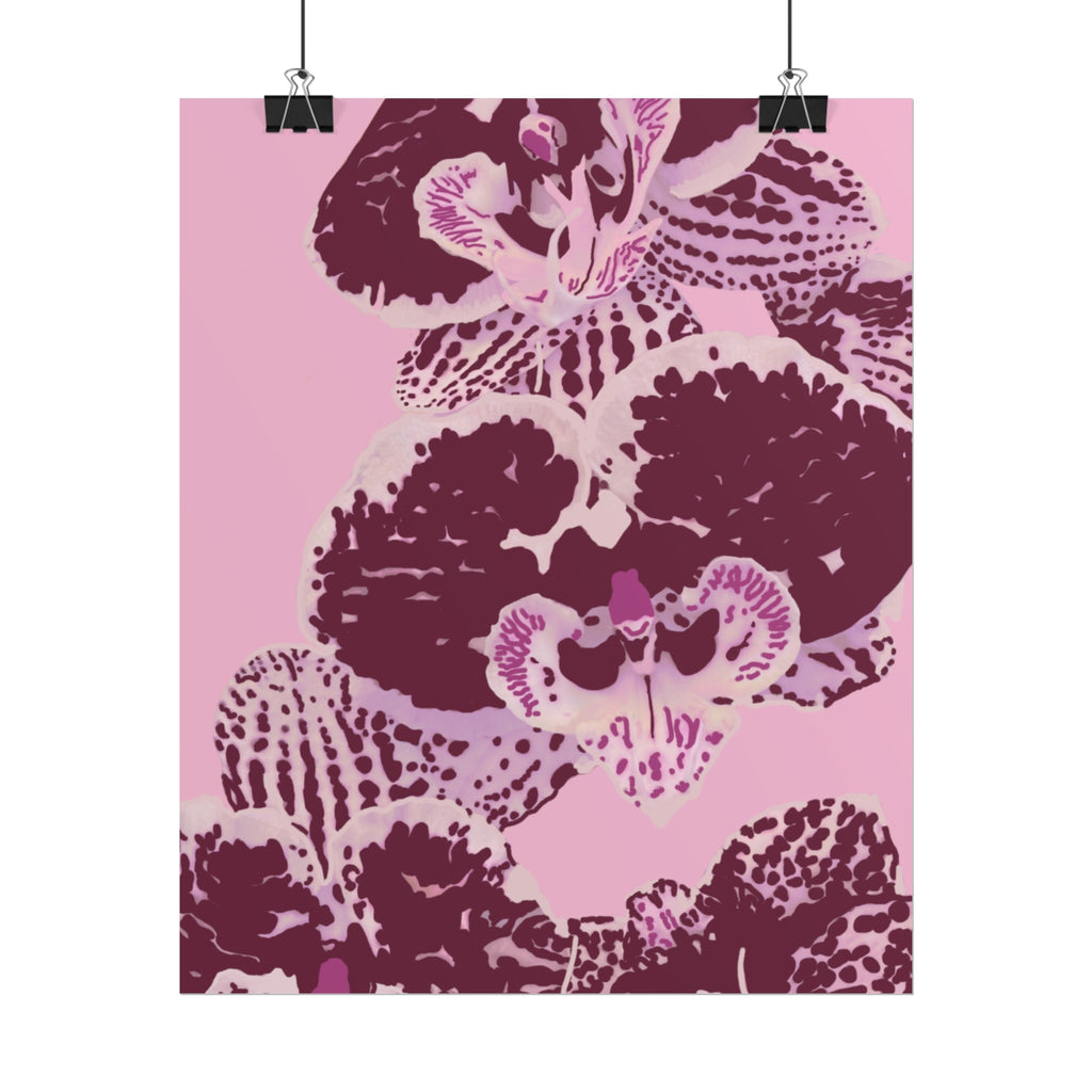PURPLE ORCHIDS PRINT