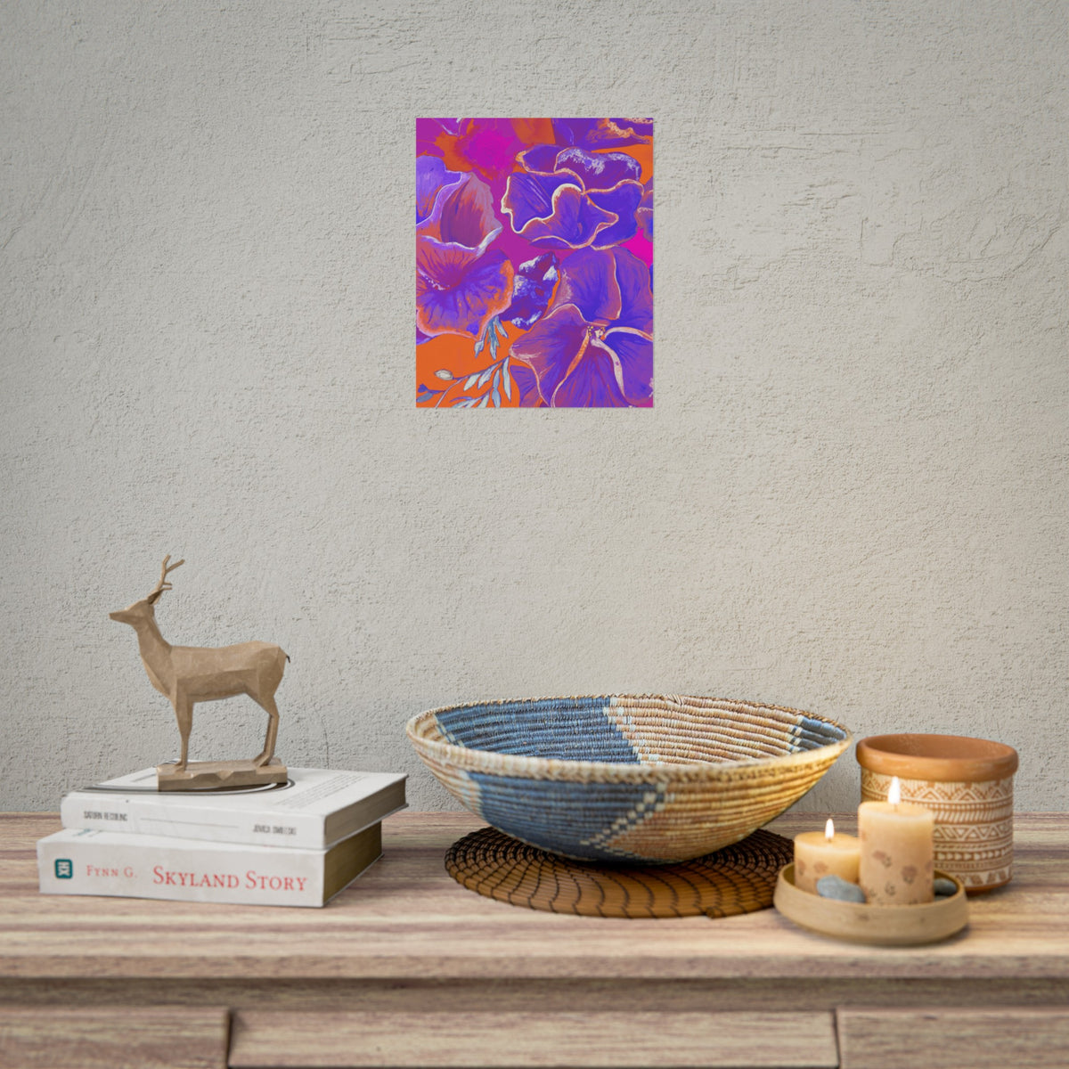 SUNSET FLOWERS PRINT