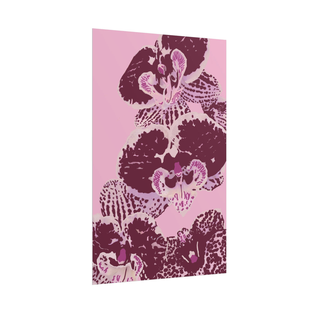 PURPLE ORCHIDS PRINT
