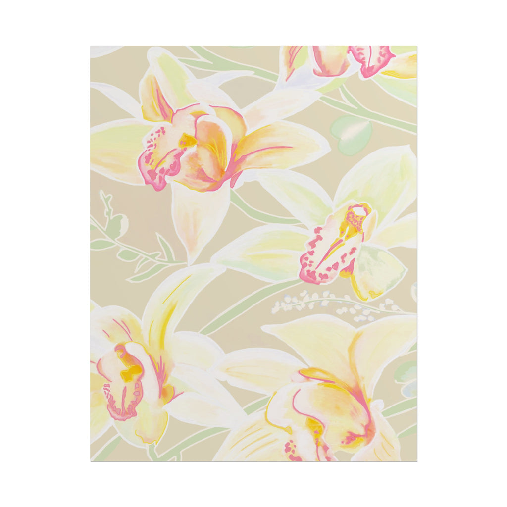BABY YELLOW ORCHIDS PRINT