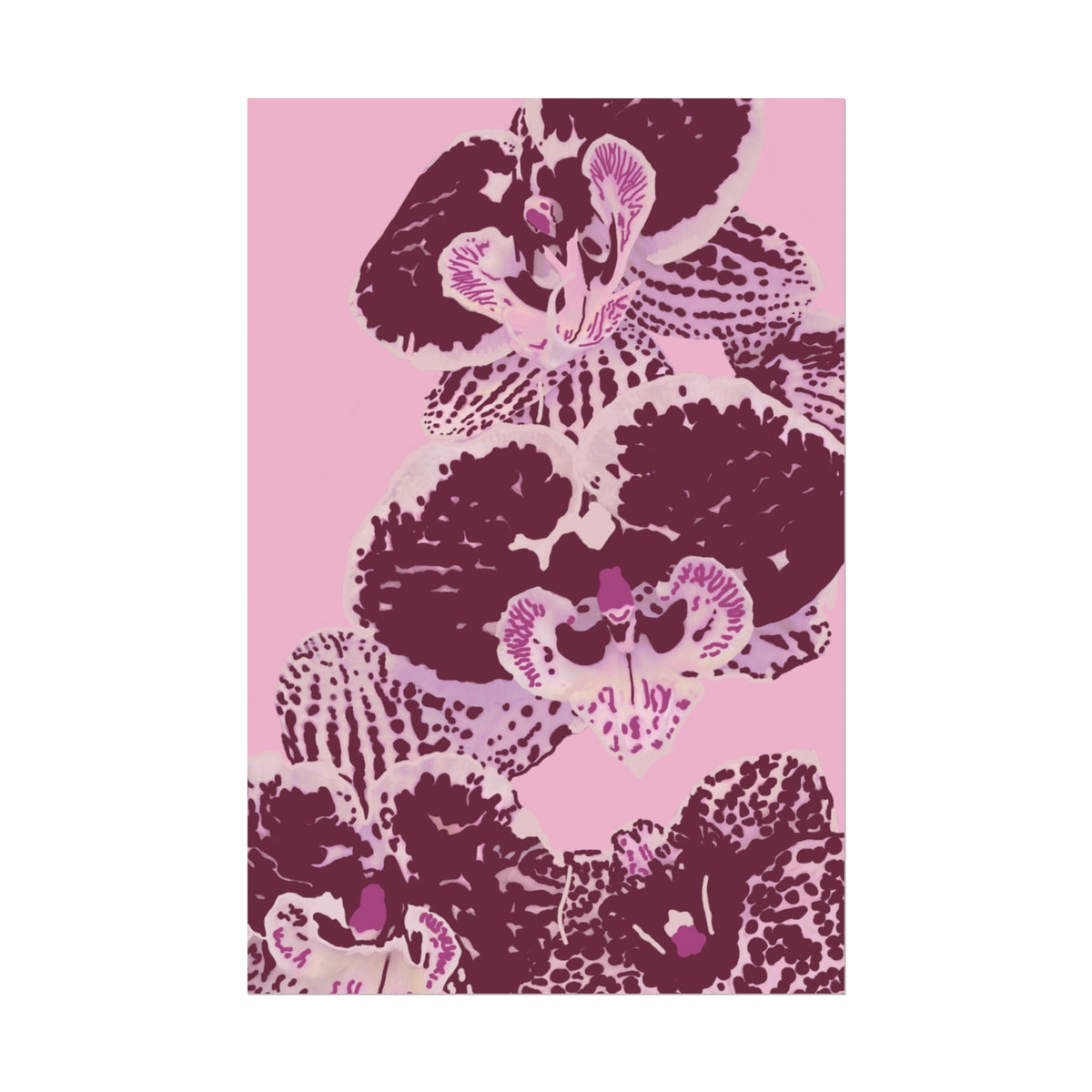PURPLE ORCHIDS PRINT