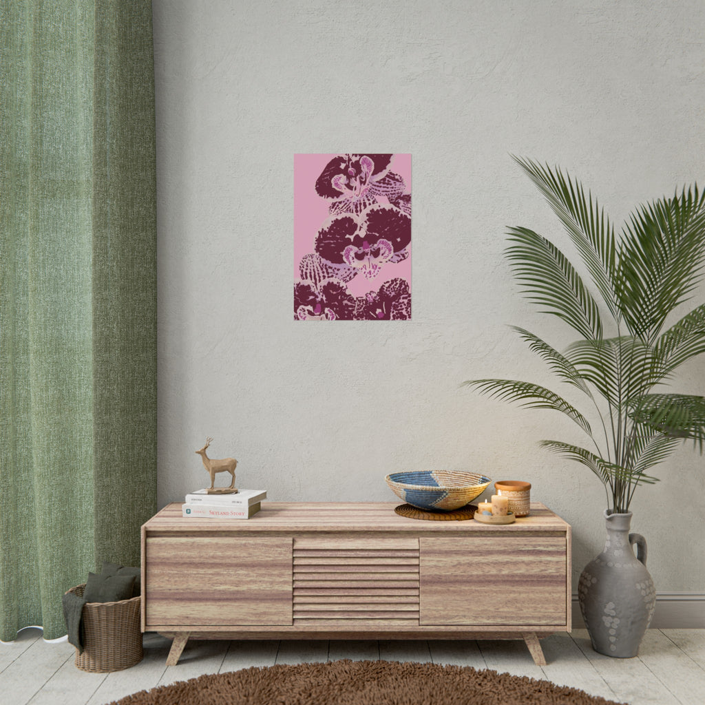 PURPLE ORCHIDS PRINT