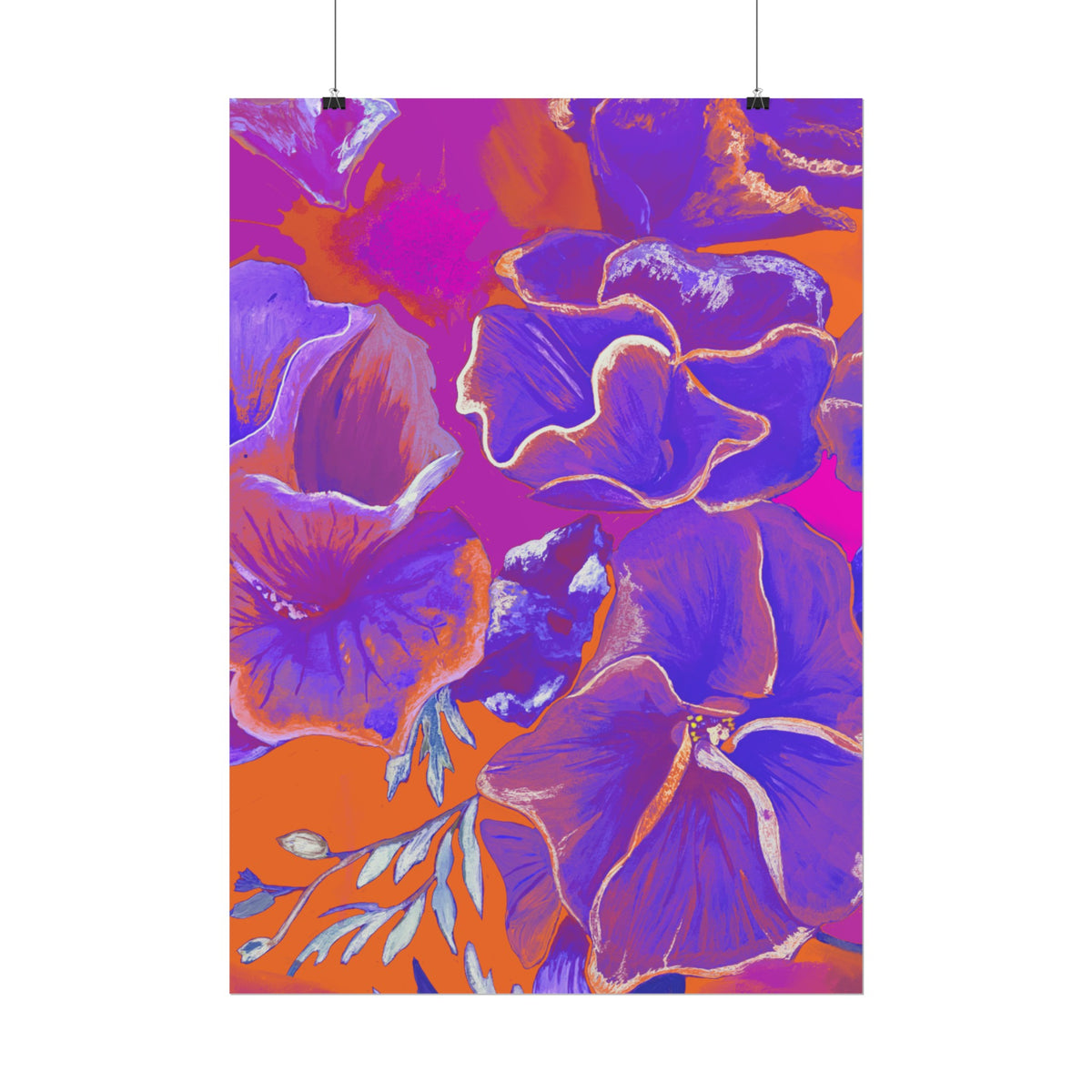 SUNSET FLOWERS PRINT