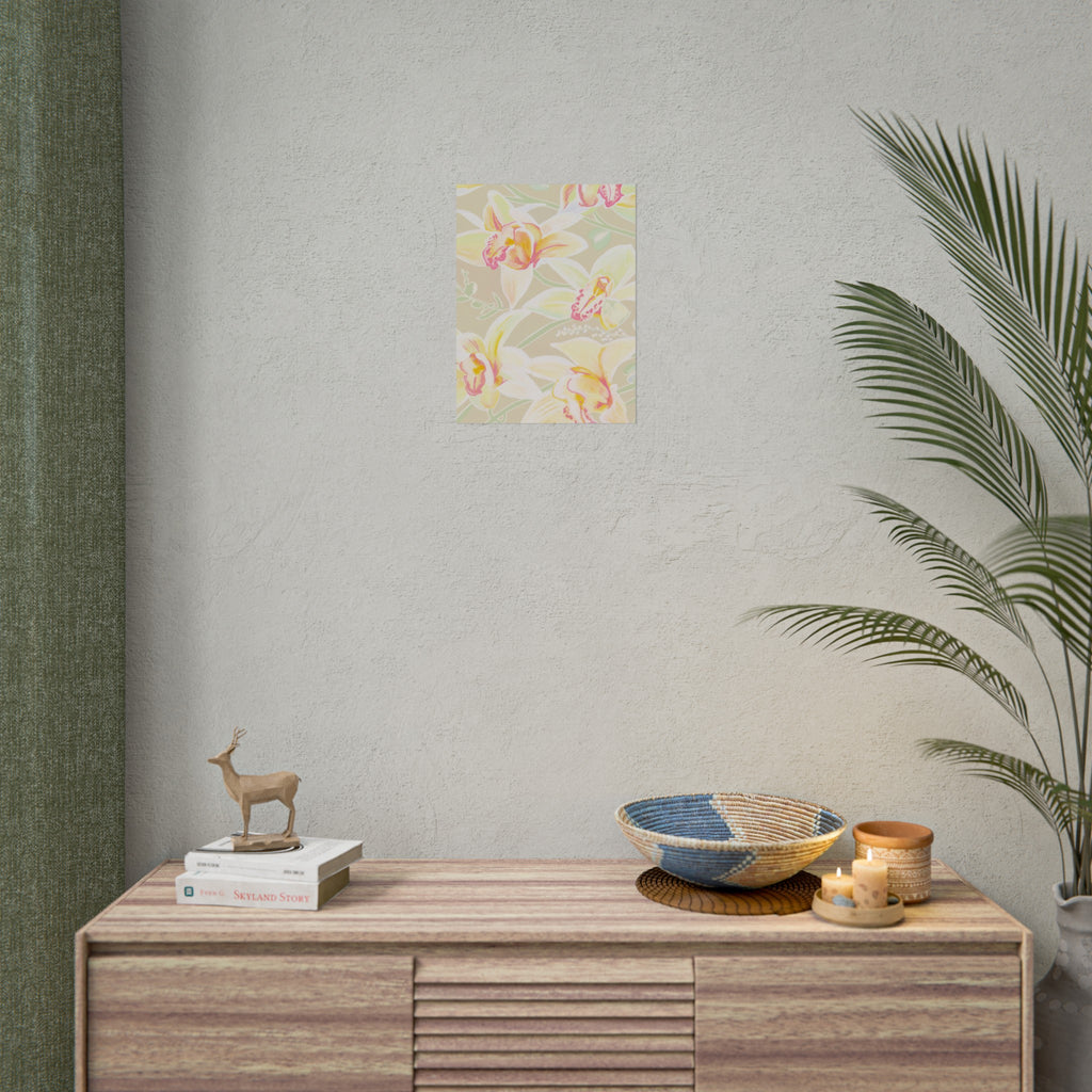 BABY YELLOW ORCHIDS PRINT