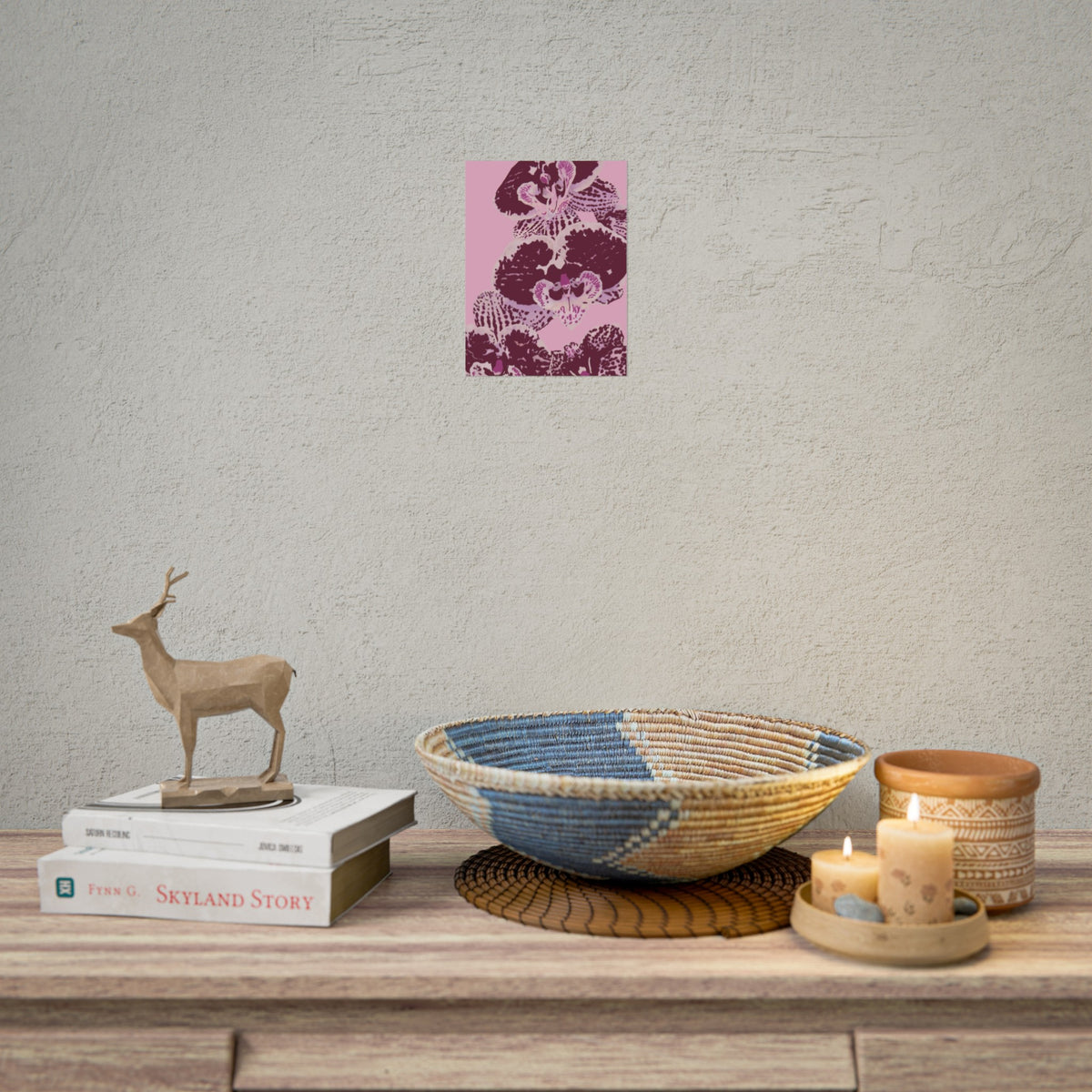 PURPLE ORCHIDS PRINT