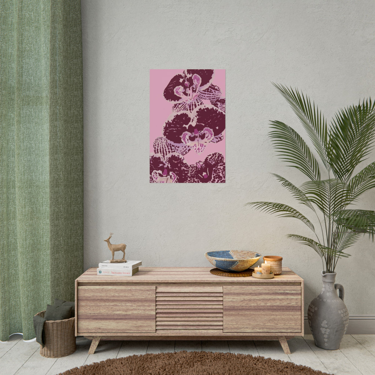PURPLE ORCHIDS PRINT