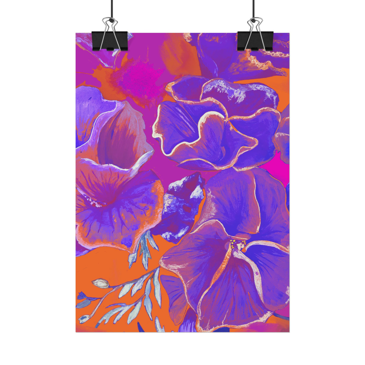 SUNSET FLOWERS PRINT