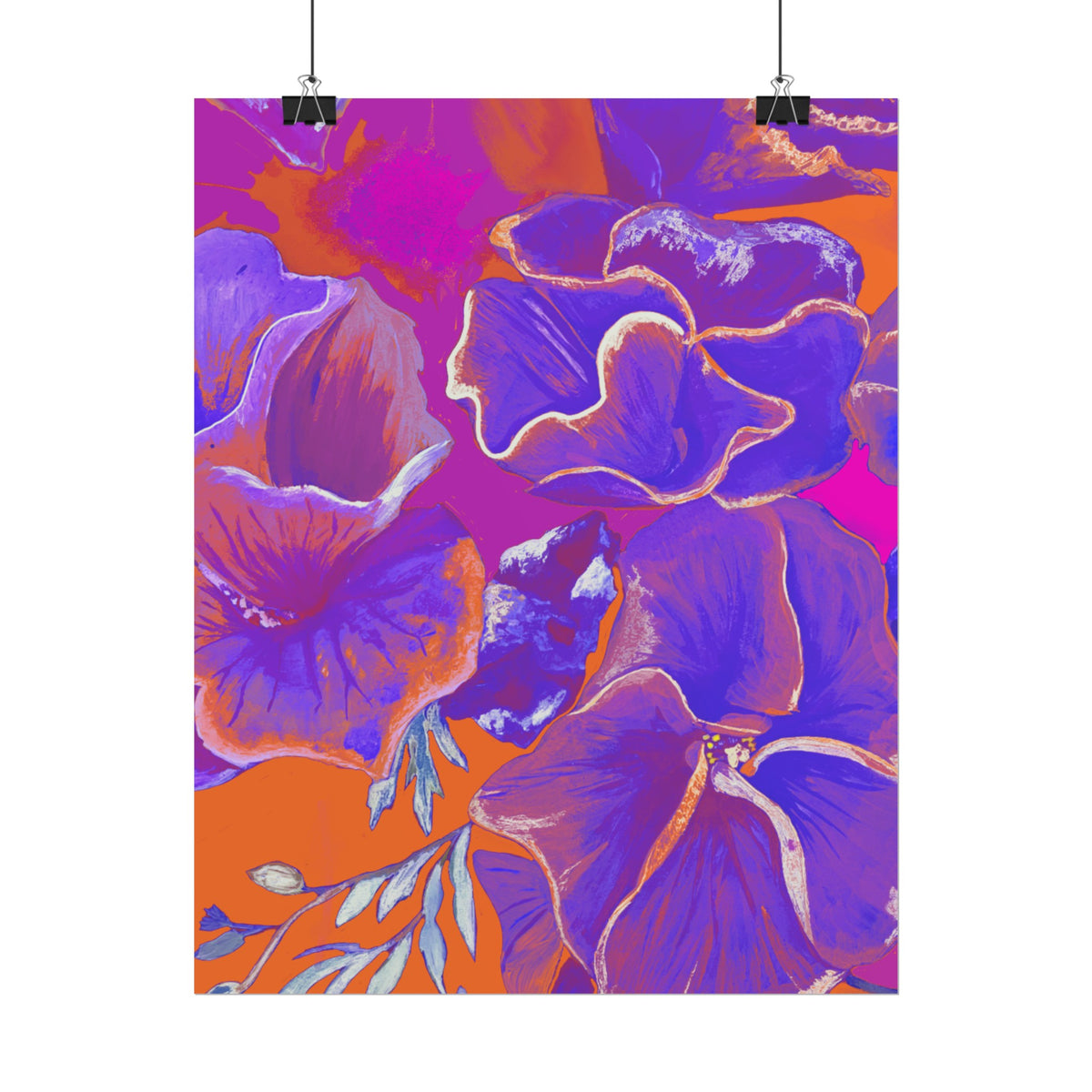 SUNSET FLOWERS PRINT