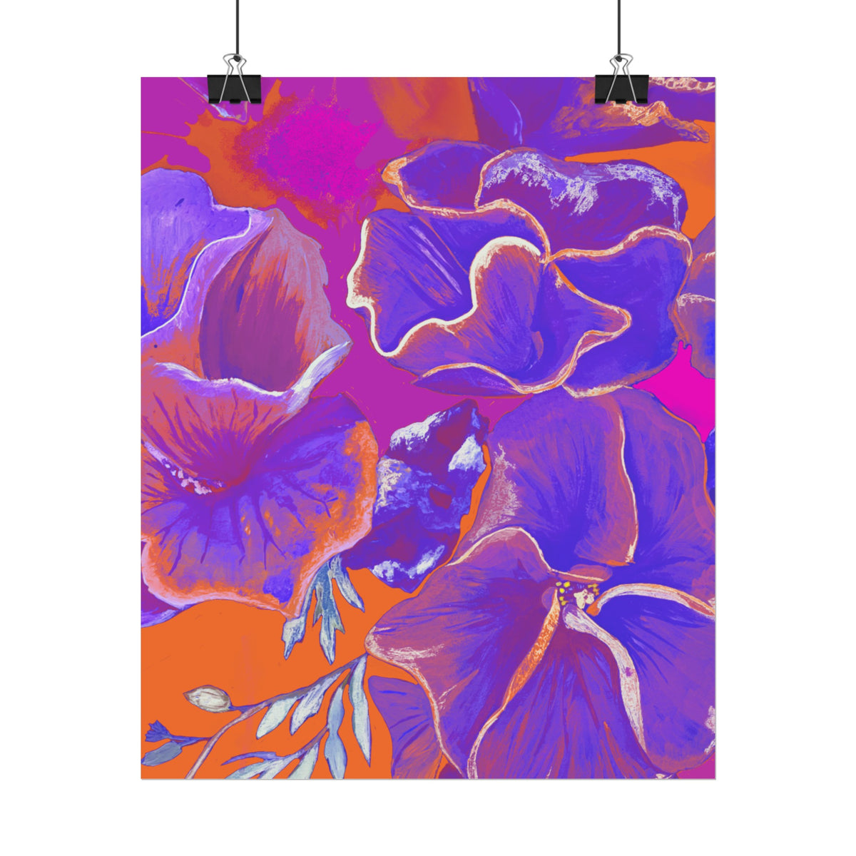 SUNSET FLOWERS PRINT