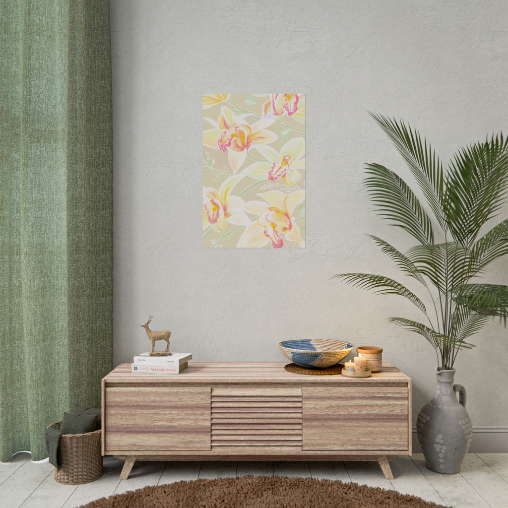 BABY YELLOW ORCHIDS PRINT