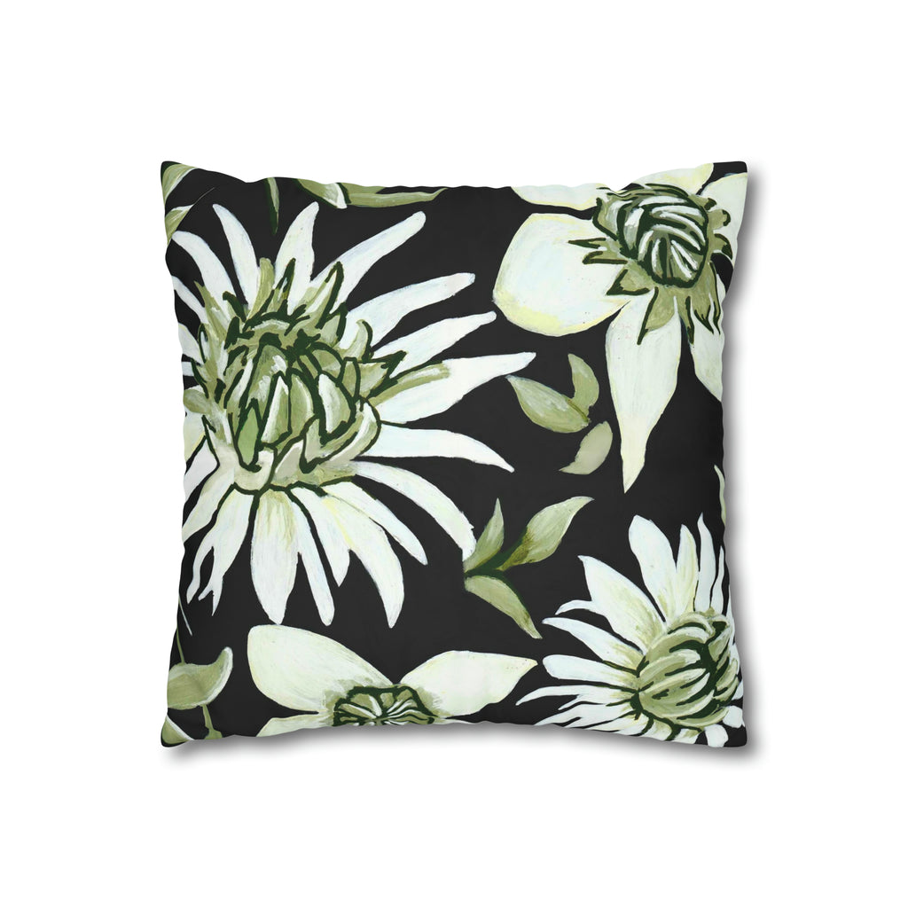 GREEN FLOWERS PILLOWCASE