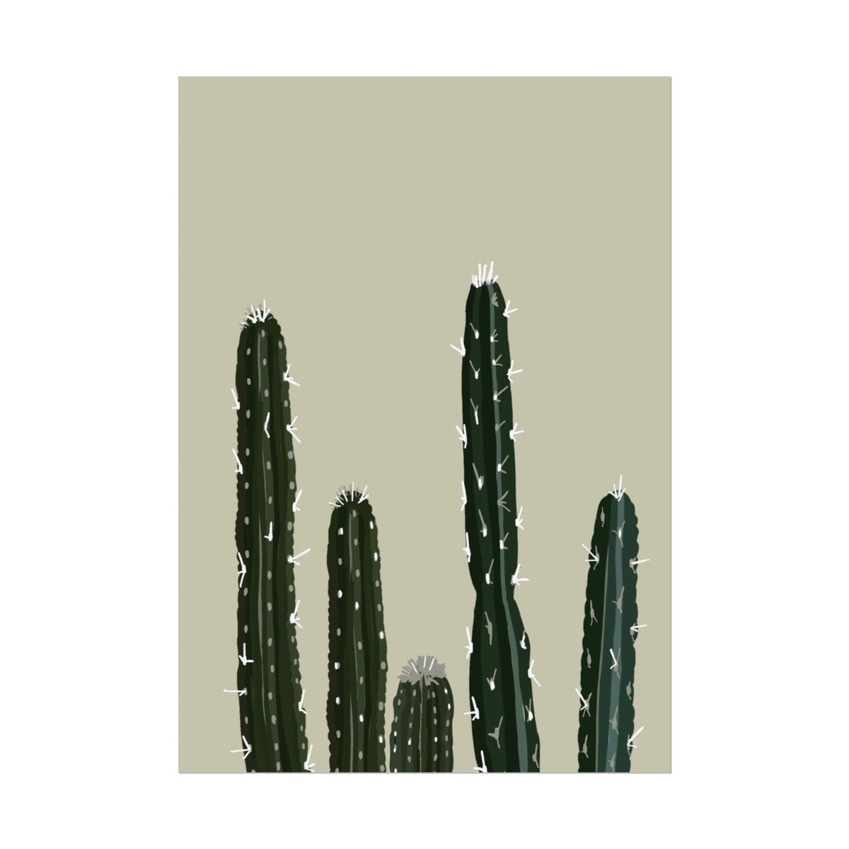 CACTUS CREAM PRINT