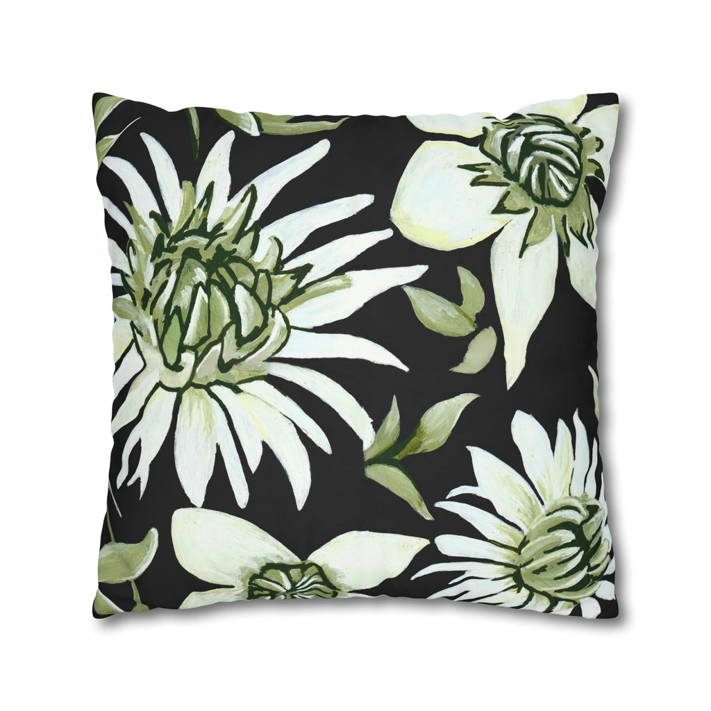 GREEN FLOWERS PILLOWCASE