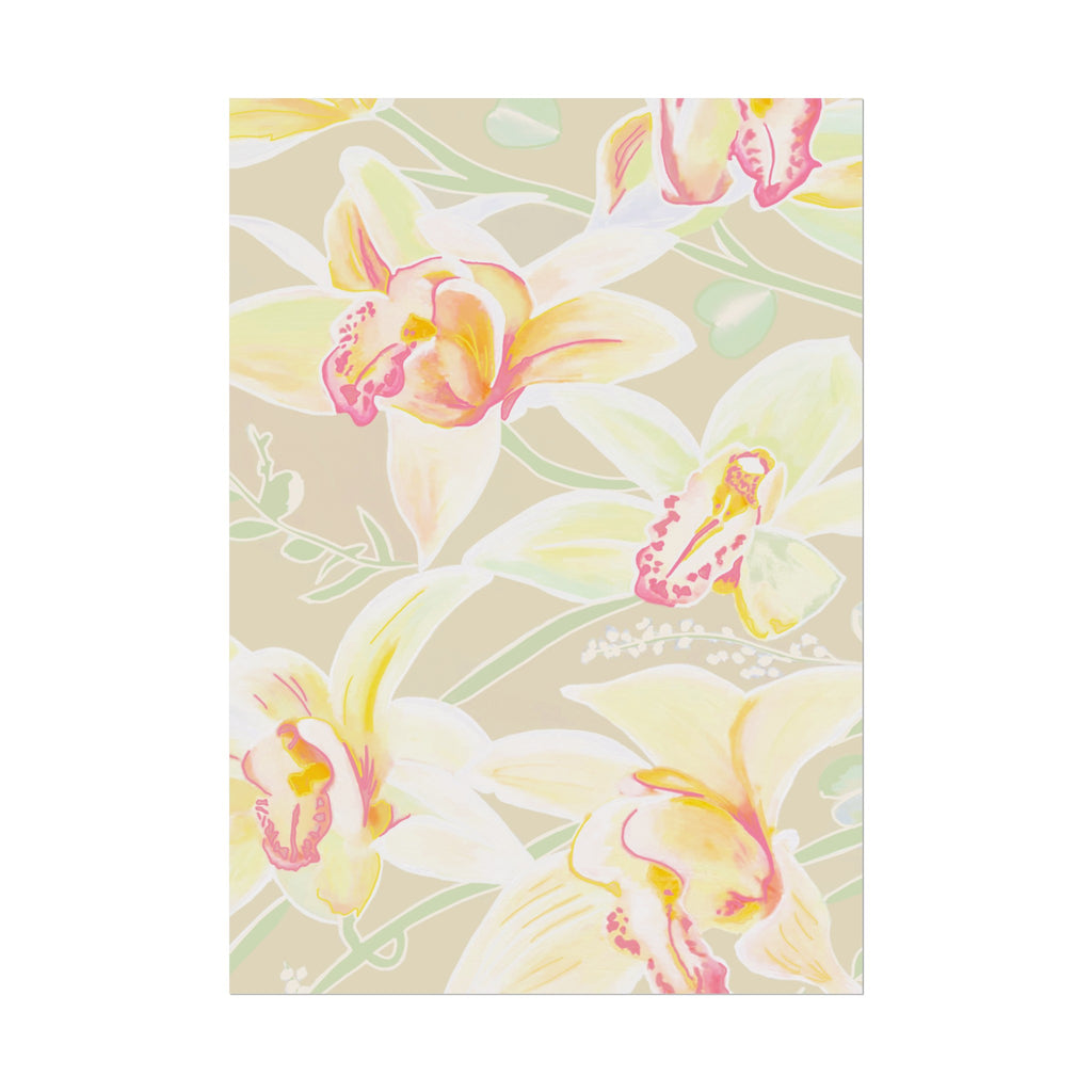 BABY YELLOW ORCHIDS PRINT