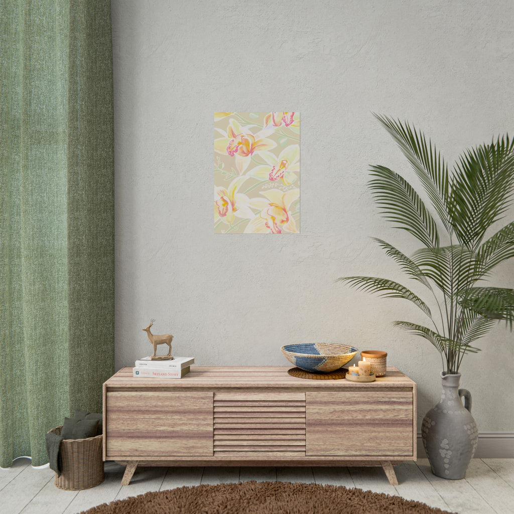 BABY YELLOW ORCHIDS PRINT