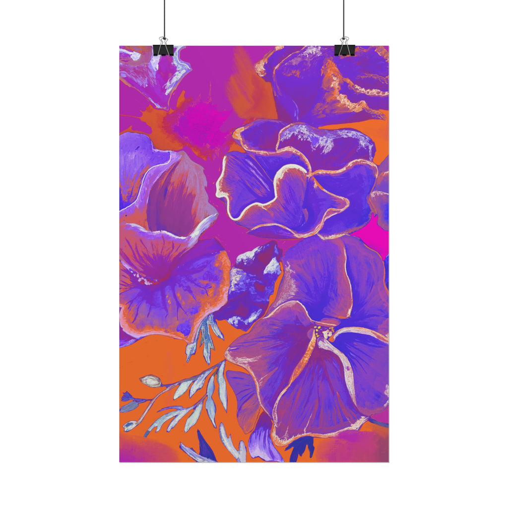 SUNSET FLOWERS PRINT