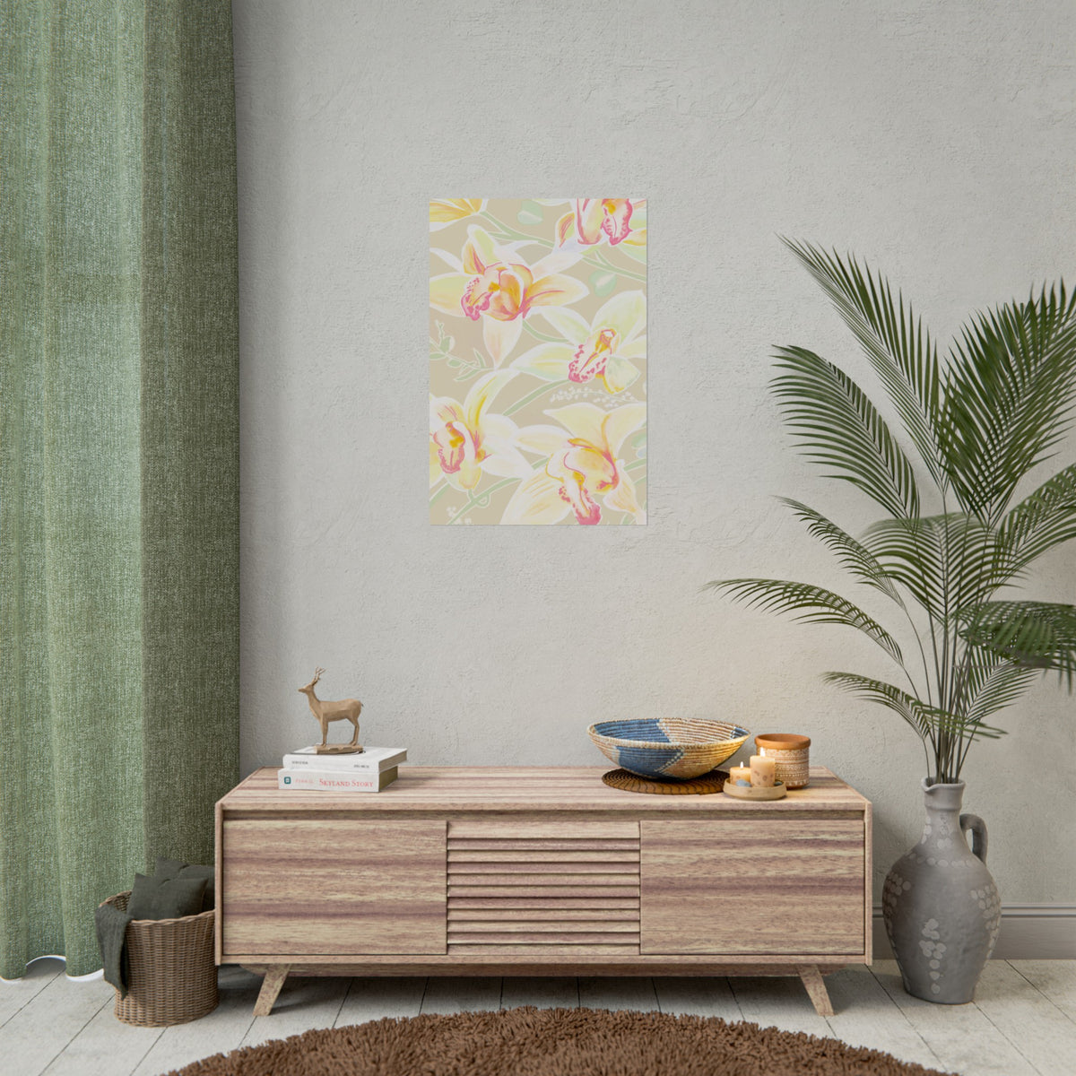 BABY YELLOW ORCHIDS PRINT