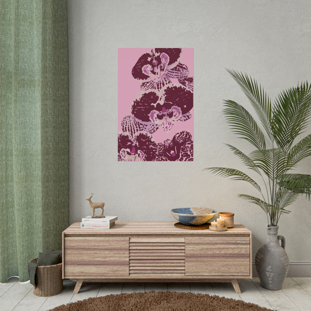 PURPLE ORCHIDS PRINT
