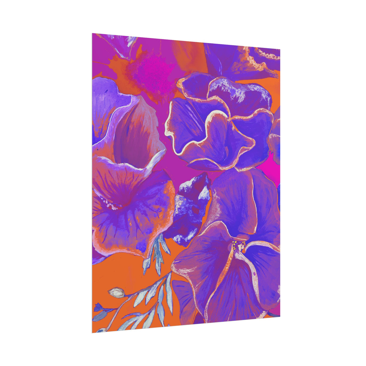 SUNSET FLOWERS PRINT