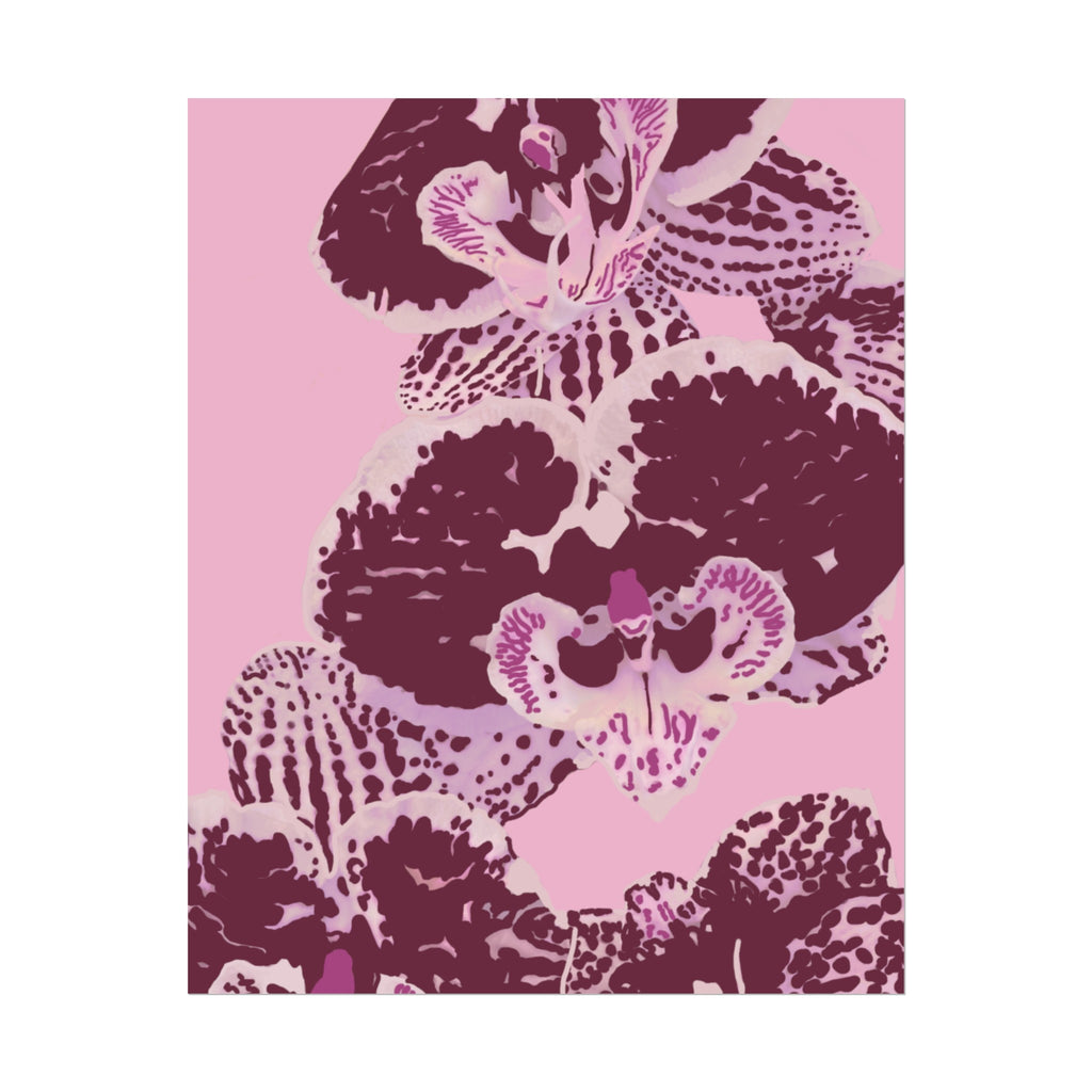 PURPLE ORCHIDS PRINT