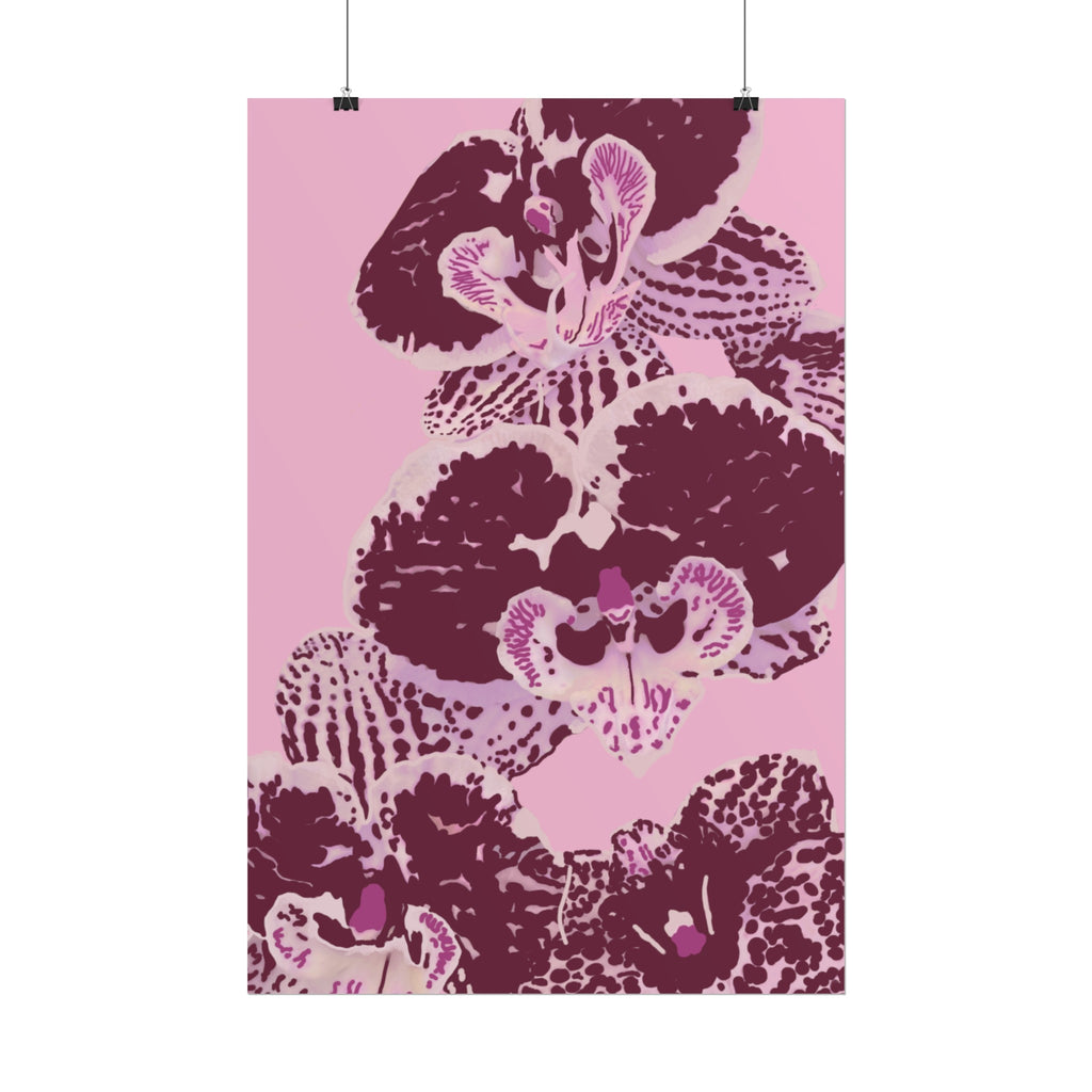 PURPLE ORCHIDS PRINT