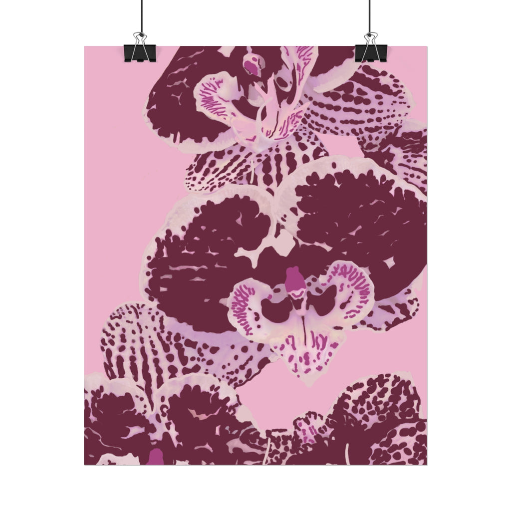 PURPLE ORCHIDS PRINT