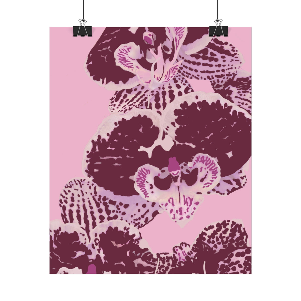 PURPLE ORCHIDS PRINT